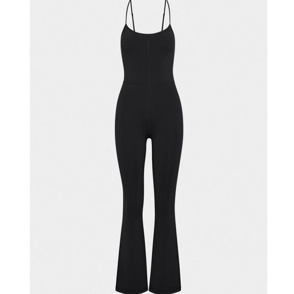 Aritzia Wilfred Free Divinity Kick Flare Stretch Tank Sleeveless Jumpsuit - Picture 1 of 16